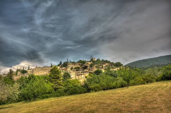 Atmosferik Köy Manzarası — Stok fotoğraf