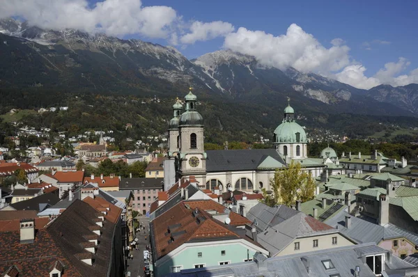 Innsbruck Tirol Oesterreich Stadt Dom Santa Jakob Dom Jacob Santa — Stockfoto