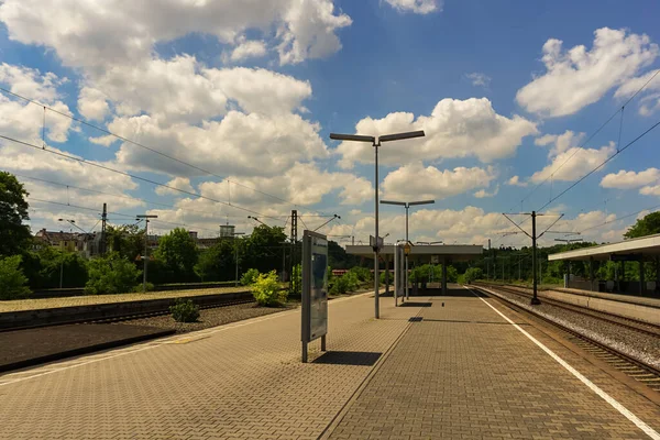 Ein Bahnhof Einem Sommertag — Stockfoto