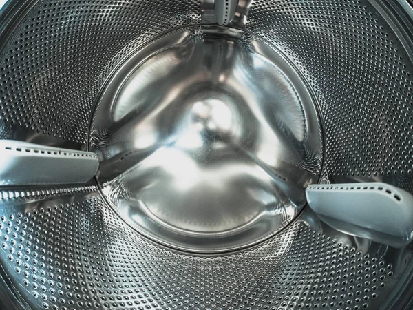 Steel Washing Machine Basket Interior View — Photo