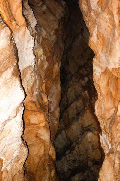 Beautiful View Carbonate Concretes Recently Opened Corchia Cave Tuscany — Stock Photo, Image