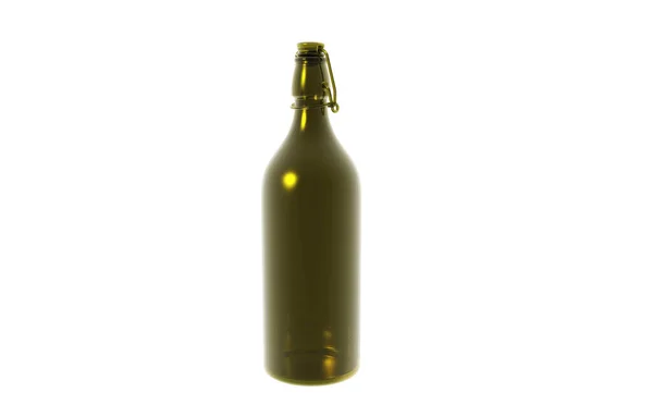 Пляшки Пива Закриттям — стокове фото
