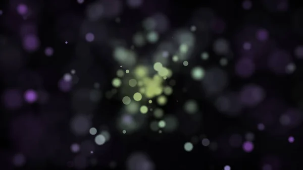 Fondo Abstracto Con Bokeh Ilustración Digital Renderizado — Foto de Stock