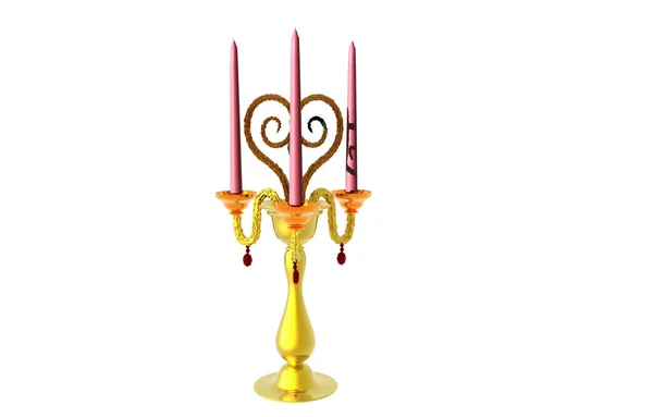 Castiçal Como Candelabro — Fotografia de Stock