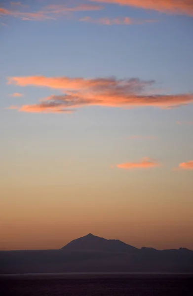 Palma Teide Tenerife Pico Del Teide Sunrise Morning Morning Dawn — Stock Photo, Image