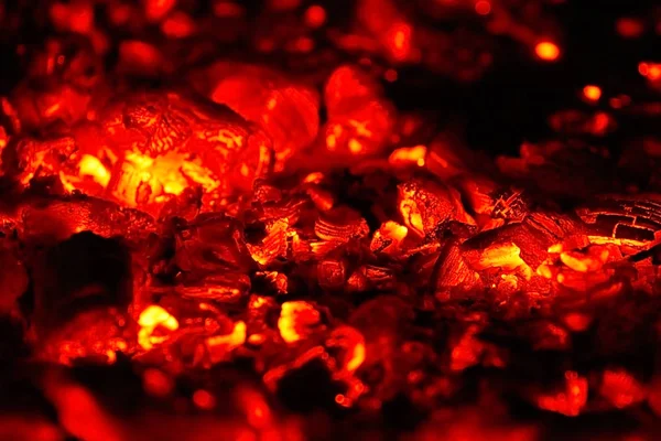 Röd Orange Låga Brinnande Eld — Stockfoto