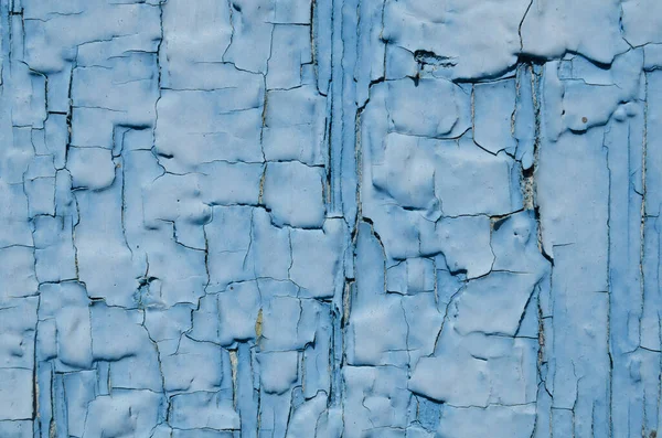 Textura Tinta Azul Era Polushilos Madeira Pintada — Fotografia de Stock
