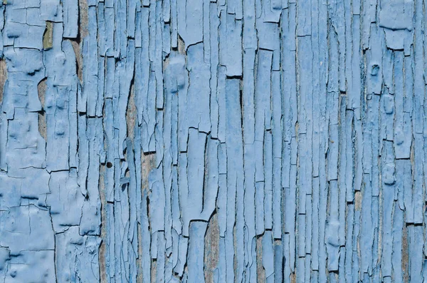 Abblätternde Blaue Farbe Auf Dem Holz Textur Alte Farbe — Stockfoto