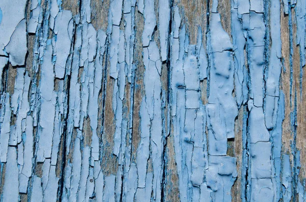 Textur Tapete Hellblaue Farbe Die Sich Von Den Holzbrettern Löst — Stockfoto