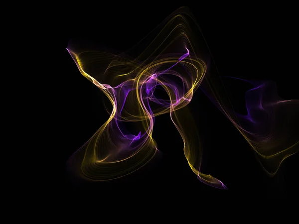 Тёмный Абстрактный Фон Светящимися Абстрактными Волнами Абстрактный Фон — стоковое фото