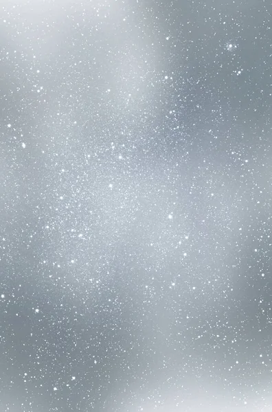 Абстрактное Зимнее Небо Снегопадом Заднем Плане — стоковое фото