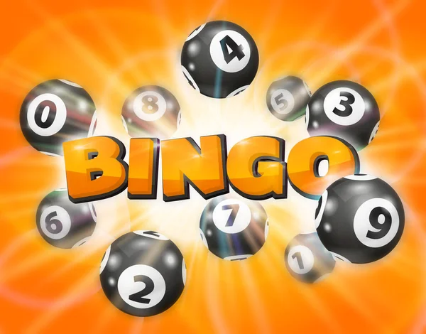 Illustration Färgglada Bingo Lotteri Nummer Bollar Färgade Bollar Isolerade Bingobollen — Stockfoto