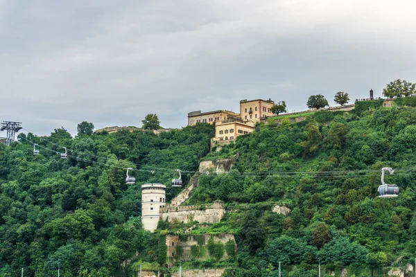 Ren Üzerinde Koblenz Şehri — Stok fotoğraf