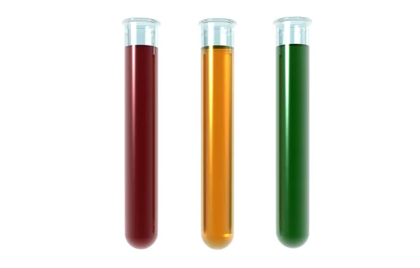 Test Tubes Containing Chemicals Laboratory — Stock Photo, Image