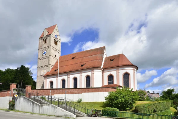 Ενοριακός Ναός Του Ευαγγελισμού Της Θεοτόκου Στο Leeder Άνω Βαυαρία — Φωτογραφία Αρχείου