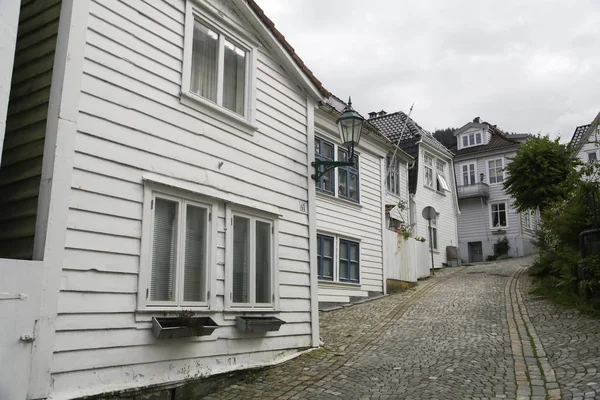 Traditionelle Häuser Der Altstadt Bergen Skuteviken Gestohlen — Stockfoto