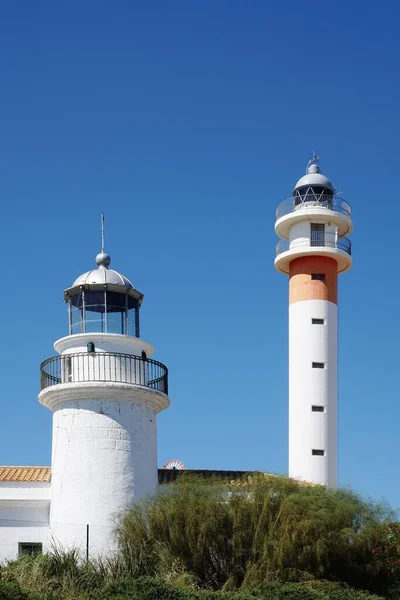 Los Dos Faros Del Rompido — Foto de Stock