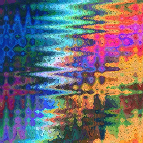 Görsel Mozaik Makas Dalga Çevirme Çimdik Işıklandırma Efektleri Ile Gradyanın — Stok fotoğraf