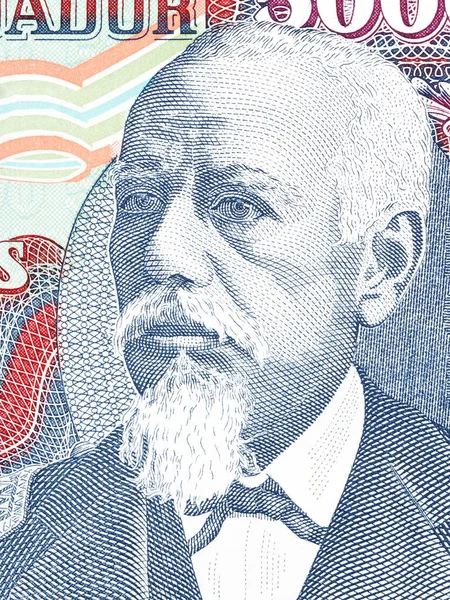 Eloy Alfaro Portrait Ecuraadorian Money — 스톡 사진