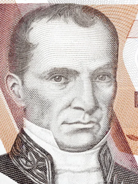 Vicente Rocafuerte Porträt Aus Ecuadorianischem Geld — Stockfoto