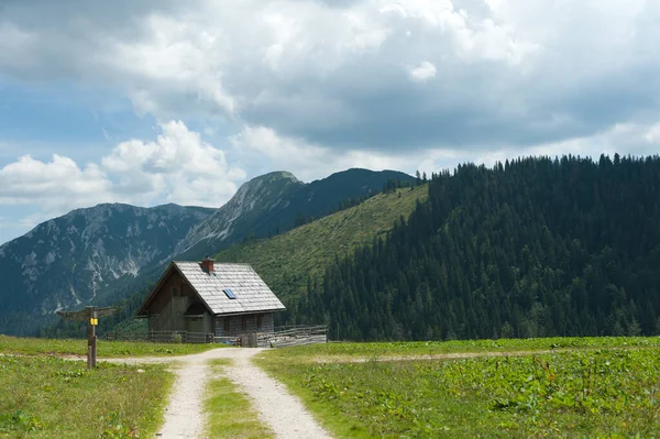 Idylická Chata Rakouských Horách — Stock fotografie