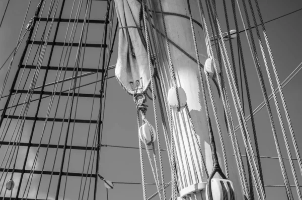 Standing Rigging Old Ship — Stock Photo, Image