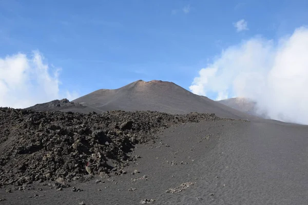 Etna Etna Sicily Italy Tower Del Filosofo Side Summit Crater —  Fotos de Stock