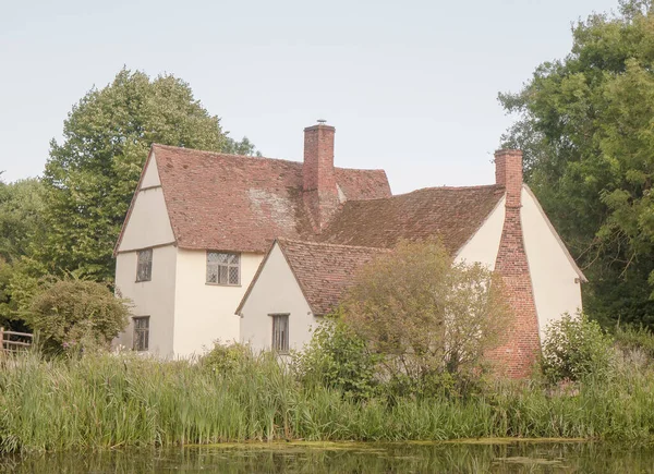 Beautiful View Willy Lott House Cottage Flatford Mill Suffolk National — Stock Photo, Image