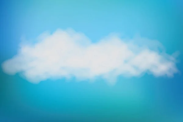 Realistic Vector Image Speech Cloud Blue Sky Vector — Stock Photo, Image