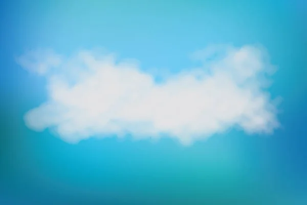 Realistic Vector Image Speech Cloud Blue Sky Vector — Stock Photo, Image