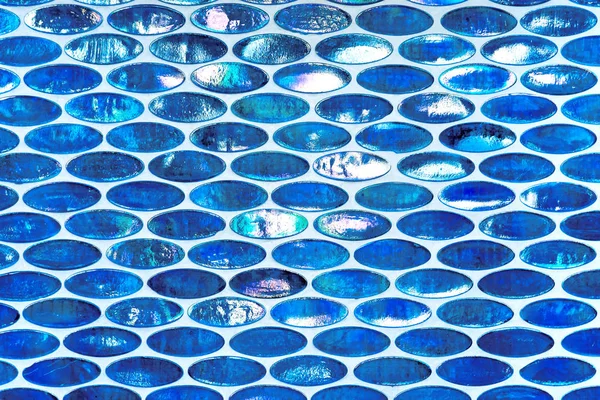 Fantasia Texture Azzurro Bianco Piccoli Ornamenti Ovali Leggermente Lucidi — Foto Stock