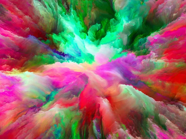 Série Color Burst Design Abstrait Fait Peinture Fractale Texture Riche — Photo