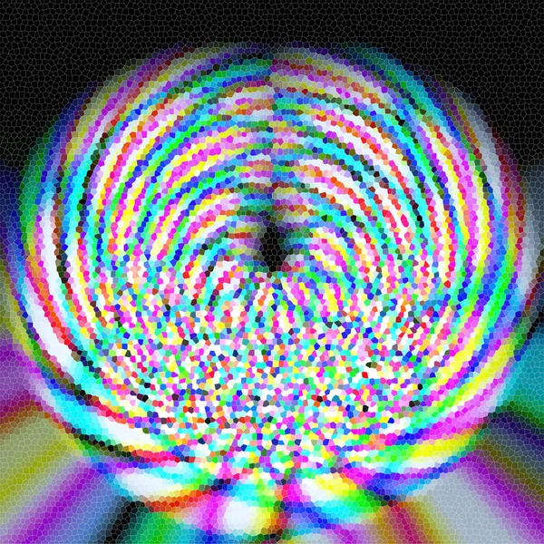 Abstrakcyjne Kolorowe Tło Gradientu Pasteli Plastrami Wizualnymi Disco Twirl Wave — Zdjęcie stockowe