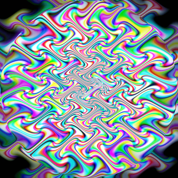 Abstrakter Farbhintergrund Des Pastellgradienten Mit Visuellen Scheiben Disco Wirbel Welle — Stockfoto