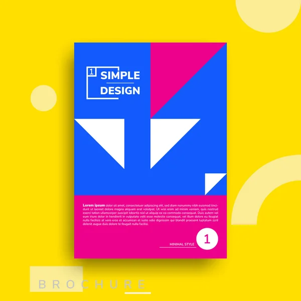 Kleurrijke Vlakke Geometrische Hoezen Ontwerp Vector Poster Sjabloon Modernisme Futuristische — Stockfoto