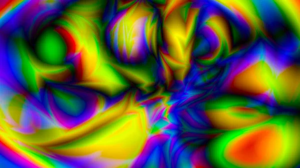 Abstract Background Psychedelic Art Rendering — Stock Photo, Image