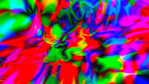 Abstract Background Psychedelic Art Rendering — Stock Photo, Image