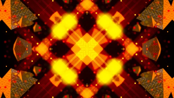 Zlatá Abstraktní Pozadí Textury Kaleidoskop Vykreslování — Stock fotografie