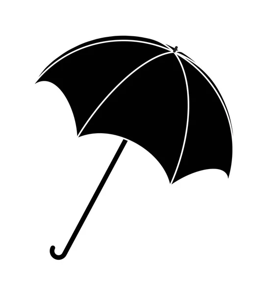 Umbrella Silhouette Outline Vector Symbol Design Красивая Иллюстрация Белом Фоне — стоковое фото