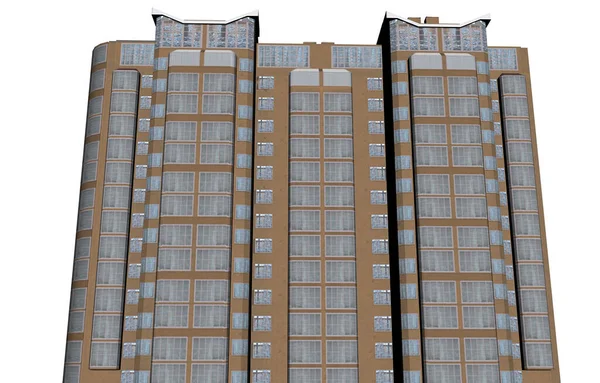 아파트 건물의 시각화 — 스톡 사진