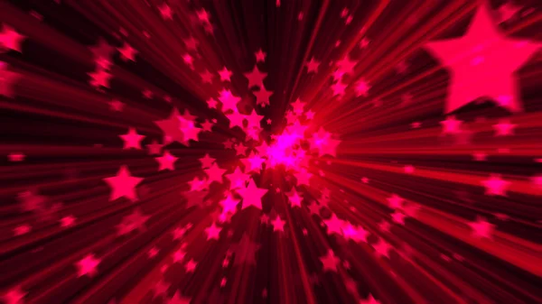 Fondo Rosa Abstracto Estrella Explosión Digital Renderizado — Foto de Stock