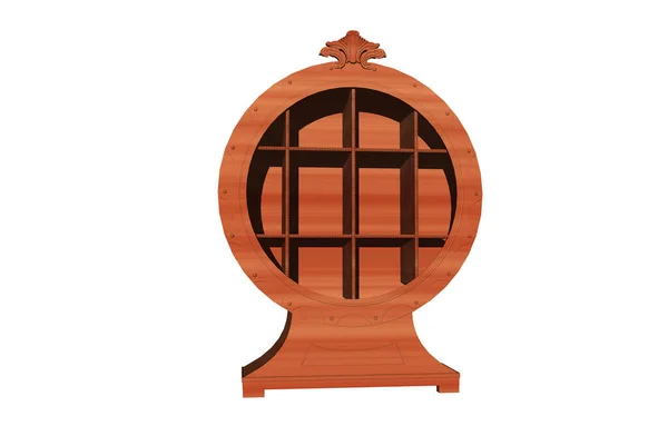 Designer Shelf Wooden Shelf — Stock Photo, Image