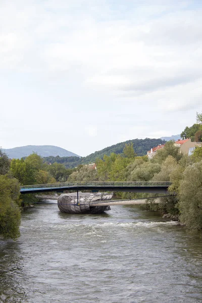 Mur Island Graz Styria — стоковое фото