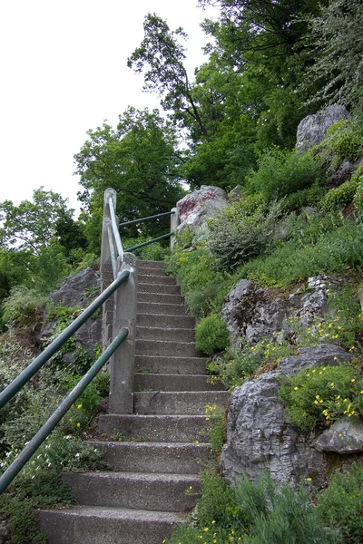 Ступеньки Крепостной Горе Людей — стоковое фото