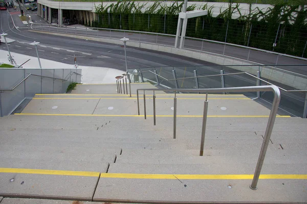 Konkrete Schritte Ohne Menschen Der Steirischen Stadt Graz — Stockfoto