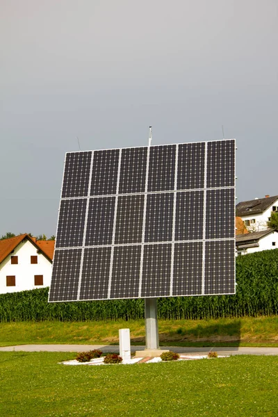 Sistema Fotovoltaico Energia Solar Energia Elétrica — Fotografia de Stock