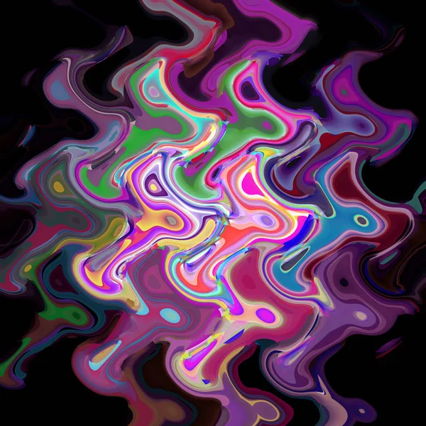 Абстрактный Цвет Фона Горизонтального Градиента Визуальными Диско Искажениями Волнами Вихрями — стоковое фото