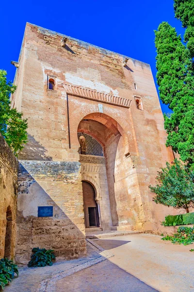 Puerta Justicia Puerta Justicia Alhambra Granada España Andalucía Europa Puerta —  Fotos de Stock