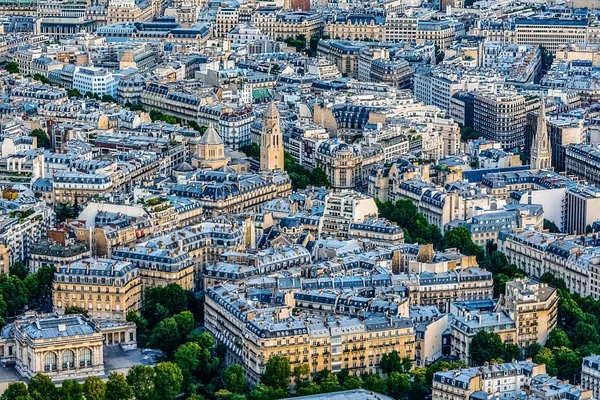 Skyline Van Parijs Frankrijk Europa Vanaf Eiffeltoren — Stockfoto