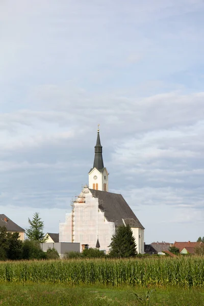 Christelijke Kerk Wordt Gerenoveerd Zomer Tijdens Dag Stiermarken — Stockfoto
